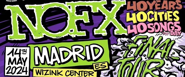 A la vuelta de la esquina el último concierto de NOFX en España